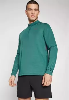 Топ с длинным рукавом Airex Zip Top Castore, зеленый
