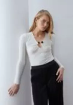 Топ с длинным рукавом Anna Field, белый