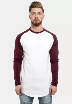 Топ с длинным рукавом Baseball Blackskies, белое бордовое