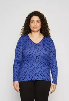 Топ с длинным рукавом Carcamille Only, синий