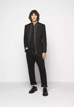 Топ с длинным рукавом Classic Henley rag & bone, черный