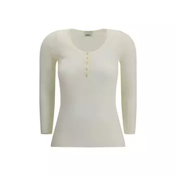 Топ с длинным рукавом Isabel Marant, кремовый