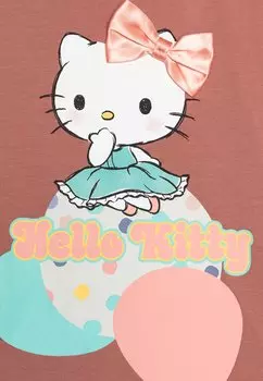 Топ с длинным рукавом Nmfjanice Hellokitty Name it, светло-розовый