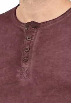 Топ с длинным рукавом Sdtimur Solid, винно-красный