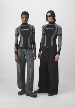 Топ с длинным рукавом Sport Longsleeve Unisex MISBHV, черный/белый