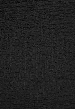 Топ с длинным рукавом Textured Square Neck Gina Tricot, черный