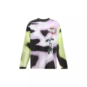 Топ с длинным рукавом в мотостиле Margherita Maccapani, мультиколор