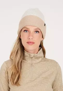 Топ с длинными рукавами 1/4 ZIP Protest, бежевый