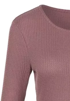 Топ с длинными рукавами 2 PACK LANGARM LASCANA, лиловый