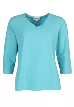 Топ с длинными рукавами 3/4 ARM HELLENA Deerberg, цвет Mottled Turquoise