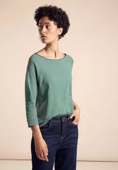 Топ с длинными рукавами 3/4-ARM Street One, зеленый металлик