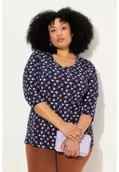 Топ с длинными рукавами 3/4 SLEEVE TEE Ulla Popken, фиолетовый