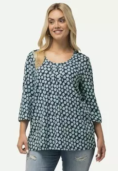 Топ с длинными рукавами 3/4 SLEEVE Ulla Popken, темно-синий