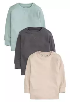Топ с длинными рукавами 3 PACK TEXTURED Next, цвет blue