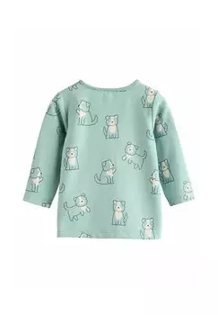 Топ с длинными рукавами 4 Pack-Regular Fit Next, зеленый
