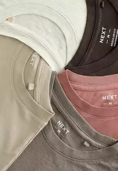 Топ с длинными рукавами 5 PACK Next, бежевый