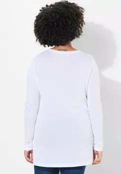 Топ с длинными рукавами A-LINIE STERNENDRUCK Angel of Style, белый