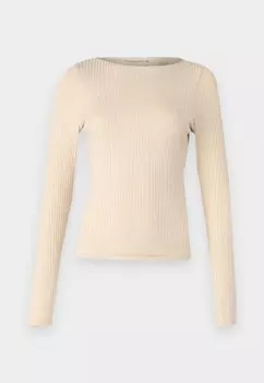 Топ с длинными рукавами Abercrombie & Fitch, бежевый