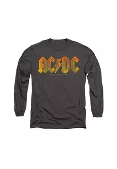 Топ с длинными рукавами AC DC GRADIENT LOGO Cotton Soul, антрацит