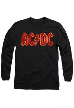 Топ с длинными рукавами AC/DC PWR UP LOGO Cotton Soul, черный