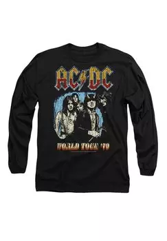 Топ с длинными рукавами AC/DC WORLD TOUR '79 Cotton Soul, черный
