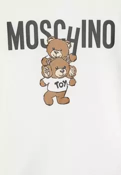 Топ с длинными рукавами Addition Unisex MOSCHINO, кремовый