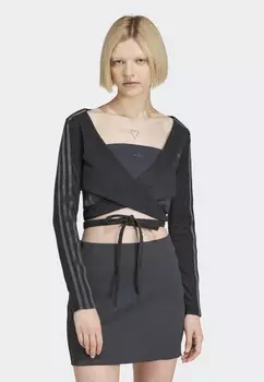 Топ с длинными рукавами adidas Originals, черный