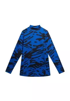 Топ с длинными рукавами AELLO SOFT COMPRESSION PRINT J.LINDEBERG Sports, светло-голубой