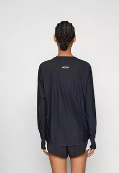 Топ с длинными рукавами AIROLITE RUN LONG SLEEVE HOKA, черный