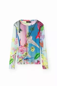 Топ с длинными рукавами AIRPLANE LACROIX Desigual, мультиколор