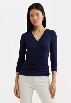 Топ с длинными рукавами ALAYJA 3/4 SLEEVE Lauren Ralph Lauren, цвет refinded navy
