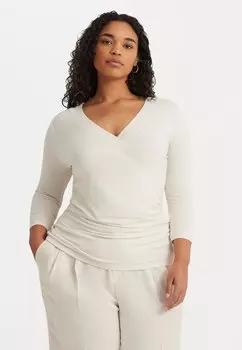 Топ с длинными рукавами ALAYJA 3/4 SLEEVE Lauren Ralph Lauren Woman, крем