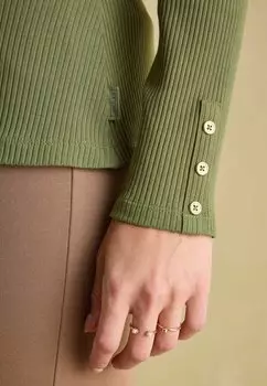 Топ с длинными рукавами AMY HIGH NECK Tom Joule, зеленый