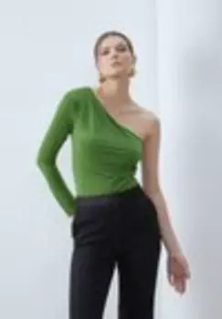 Топ с длинными рукавами Anna Field, зеленый