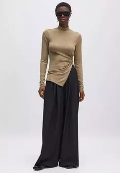 Топ с длинными рукавами ANTHEA EDITED, бежевый