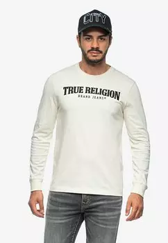 Топ с длинными рукавами ARCH LOGO True Religion, цвет winter white