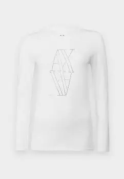 Топ с длинными рукавами Armani Exchange, белый