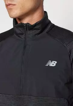 Топ с длинными рукавами ATHLETICS HEAT GRID ZIP New Balance, черный