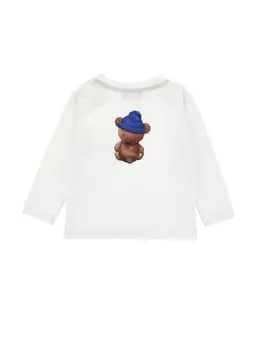 Топ с длинными рукавами BABY BEAR Monnalisa, белый