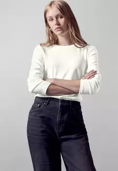 Топ с длинными рукавами BASIC Street One Studio, кремовый