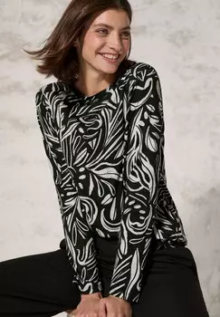 Топ с длинными рукавами BEDRUCKTES Cecil, серый