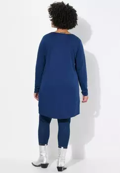 Топ с длинными рукавами BEQUEME PASSFORM RUNDHALS Angel of Style, темно-синий