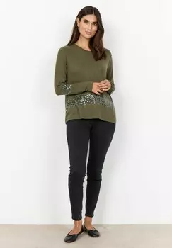 Топ с длинными рукавами BIARA Soyaconcept, оливковый