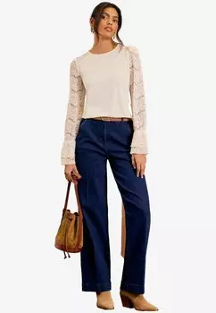 Топ с длинными рукавами Blouse Love & Roses, белый