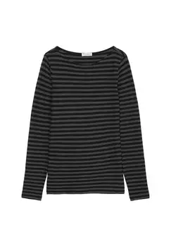 Топ с длинными рукавами BOAT NECK STRIPED Marc O'Polo, черный