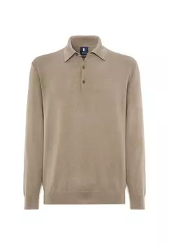 Топ с длинными рукавами Boggi Milano, серо-коричневый