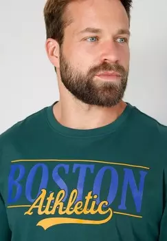 Топ с длинными рукавами BOSTON PARK, бирюзовый