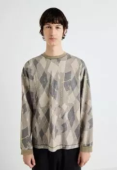 Топ с длинными рукавами BRICK GRAPHIC LONG SLEEVE Weekday, серый