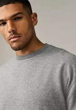 Топ с длинными рукавами BRUSHED CREW Next, серый