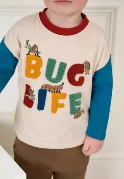 Топ с длинными рукавами Bug Life Regular Fit JoJo Maman Bb, бежевый